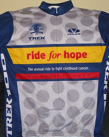 Front of 2001 Trek 100 Jersey